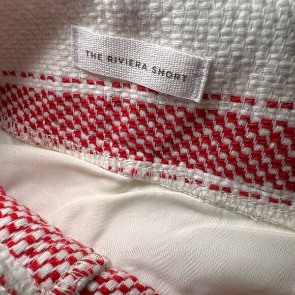 Ann Taylor Loft Red & White Striped Riviera Short Cotton Blend Size 8 - Picture 3 of 8